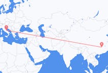 Flug frá Changsha, Kína til Pescara, Ítalíu