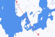 Flights from Førde, Norway to Poznań, Poland