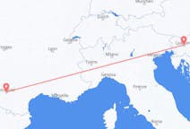 Flights from Ljubljana, Slovenia to Toulouse, France