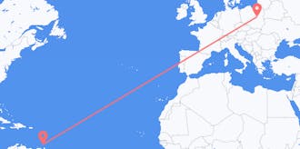 Flights from Grenada to Poland