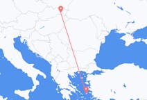 出发地 斯洛伐克科希策目的地 希腊伊卡利亚岛的航班