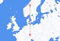 Flights from Røros, Norway to Innsbruck, Austria