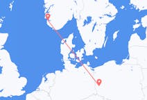 Flyreiser fra Zielona Góra, Polen til Stavanger, Norge