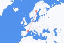Flights from Barcelona, Spain to Sundsvall, Sweden