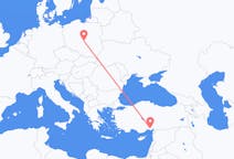 Flights from Adana in Turkey to Łódź in Poland