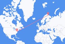 Vluchten van Washington D. C. Naar Kirkenes