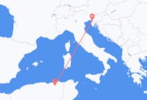 出发地 阿尔及利亚出发地 君士坦丁目的地 意大利的里雅斯特的航班