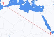 Flyrejser fra jijiga, Etiopien til Sevilla, Spanien