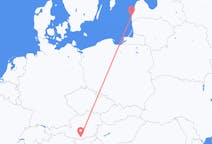 Flights from Klagenfurt, Austria to Liepāja, Latvia