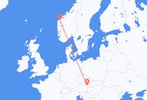 Vols de la Vienne, Autriche pour Volda, Norvège