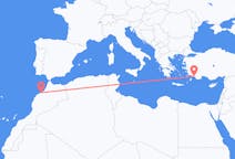 出发地 摩洛哥出发地 卡薩布蘭卡目的地 土耳其达拉曼的航班