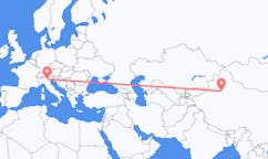 Flyrejser fra Korla, Kina til Verona, Italien