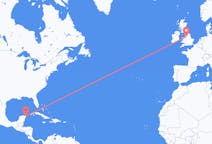 Flyrejser fra Cancún, Mexico til Manchester, England