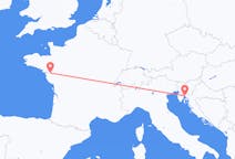 Flyreiser fra Rijeka, Kroatia til Nantes, Frankrike