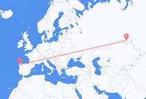 Flyg från Omsk till Santiago de Compostela (regionhuvudort)