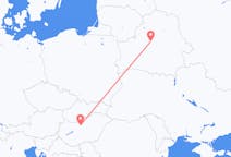 Vluchten van Minsk, Belarus naar Boedapest, Hongarije