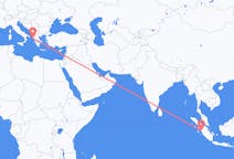 Flights from Padang to Corfu