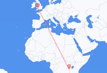 Flyreiser fra Bujumbura, til Cardiff