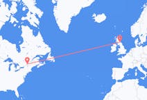 Flyg från Montreal, Kanada till Edinburgh, Skottland
