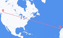 Vluchten van Kamloops, Canada naar Las Palmas (ort i Mexiko, Veracruz, Tihuatlán), Spanje