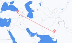Flyreiser fra Jaisalmer, India til Erzurum, Tyrkia