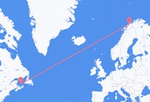 Vols des Îles de la Madeleine, Québec, le Canada vers Tromso, Norvège