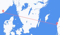 Flights from Kristiansand, Norway to Liepāja, Latvia