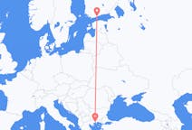 Flights from Kavala, Greece to Helsinki, Finland