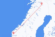 Fly fra Førde i Sunnfjord til Kiruna