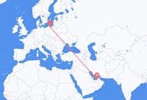 Flyreiser fra Abu Dhabi, til Gdańsk