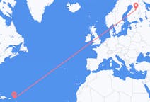 Flights from Lower Prince's Quarter, Sint Maarten to Kajaani, Finland