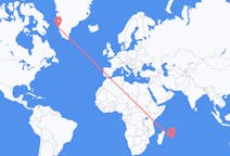 Flights from Mauritius Island, Mauritius to Maniitsoq, Greenland