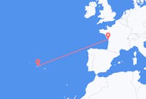Flights from São Jorge Island, Portugal to La Rochelle, France