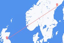 Flyrejser fra Örnsköldsvik, Sverige til Edinburgh, Skotland