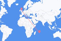 Flights from Rodrigues, Mauritius to Manchester, the United Kingdom