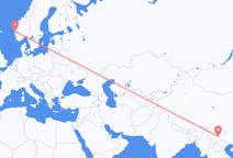Flights from Kunming, China to Bergen, Norway