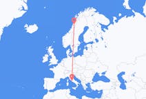 Flights from Mo i Rana, Norway to Rome, Italy