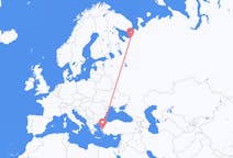 ตั๋วเครื่องบินจากเมืองArkhangelskไปยังเมืองอิซมีร์