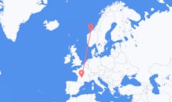 Loty z miasta Kristiansund do miasta Brive-la-Gaillarde