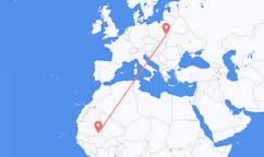 Flyg från Nema, Mauretanien till Lublin, Polen