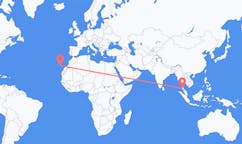 Voos de Krabi, Tailândia para La Palma, Espanha