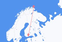 Vluchten van Båtsfjord naar Helsinki