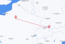 Flights from Paris, France to Thal, Switzerland