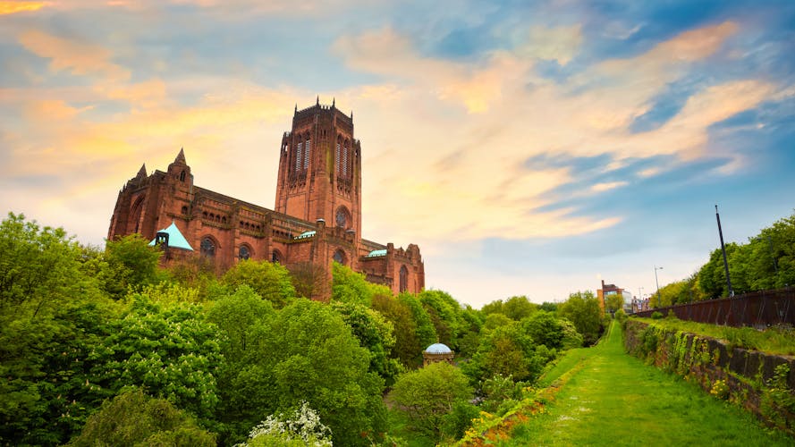 Photo of Liverpool Cathedral or the Cathedral Church of the Risen Christ in Liverpool.