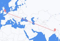 Flights from Guwahati, India to Nottingham, England