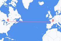 出发地 加拿大北灣目的地 法国克莱蒙费朗的航班