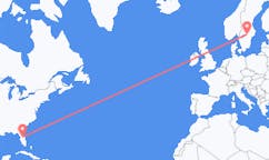 Flyrejser fra Orlando, USA til Oerebro, Sverige