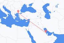 出发地 沙特阿拉伯出发地 达曼目的地 希腊亞歷山德魯波利斯的航班