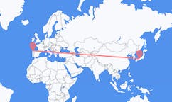 Flyrejser fra Kobe til Santiago de Compostela