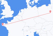 Flights from Quimper, France to Warsaw, Poland